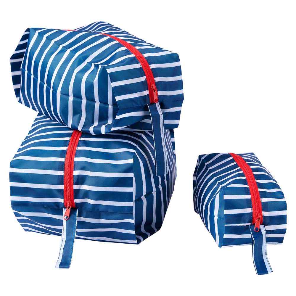 RockFlowerPaper - Breton Stripe Travel Cube - Set of 3 (Add-On)