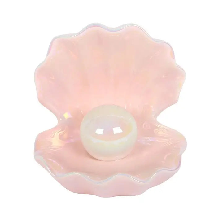 Something Different - Iridescent Clam Shell Coastal Trinket Dish