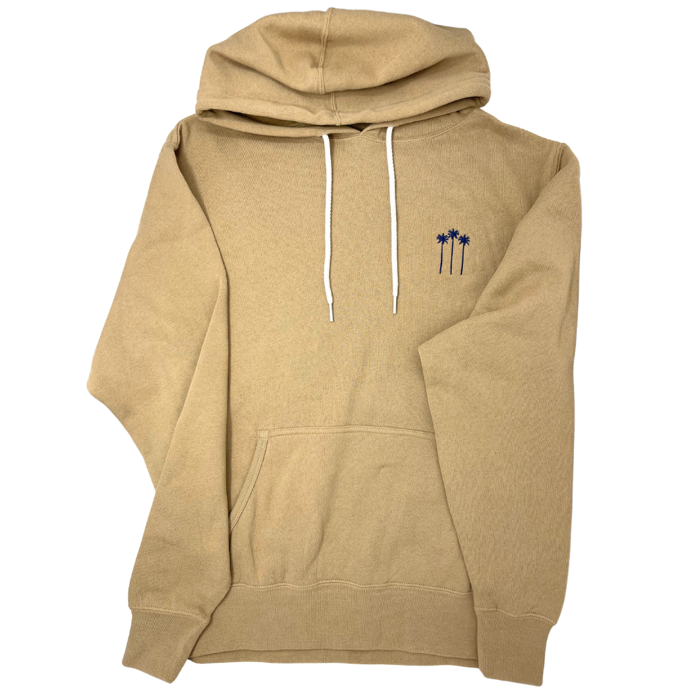 Beachly - Tres Palmas Hoodie - Latte