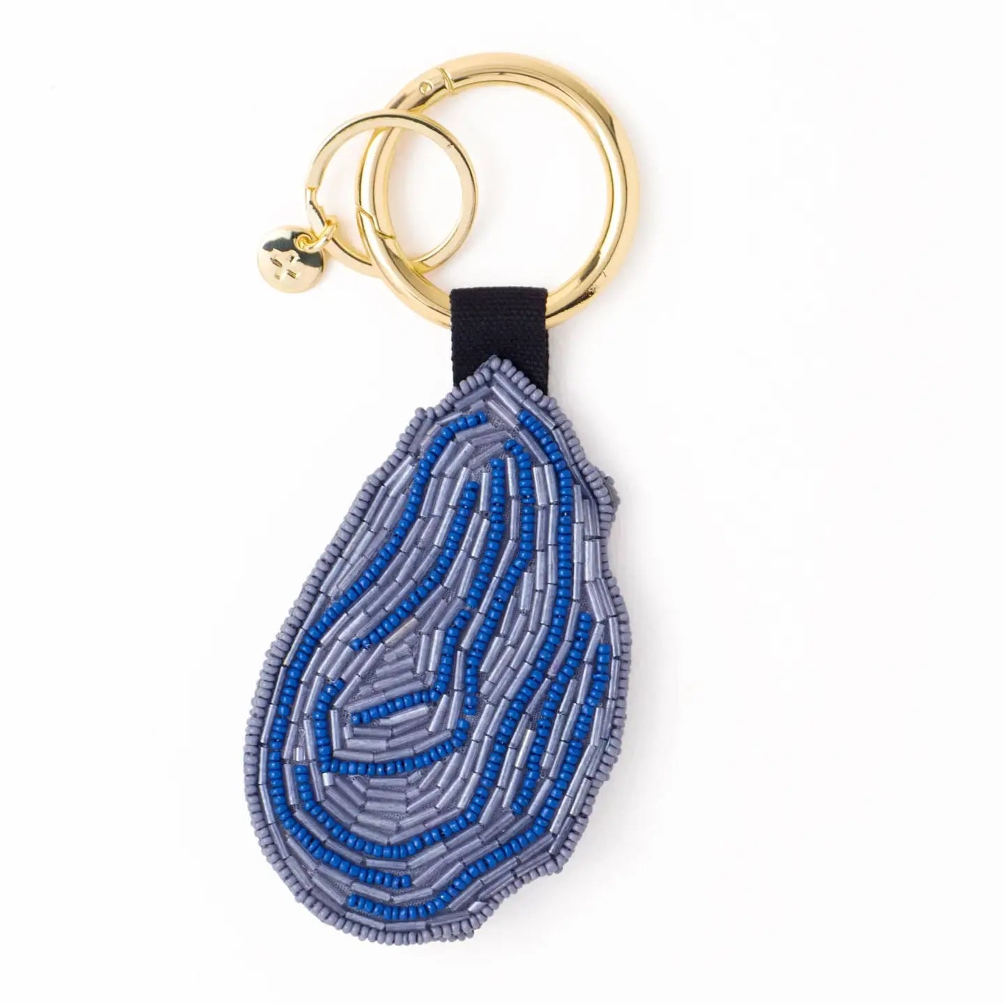 Ink + Alloy - Riley Oyster Beaded Bag Charm Grey