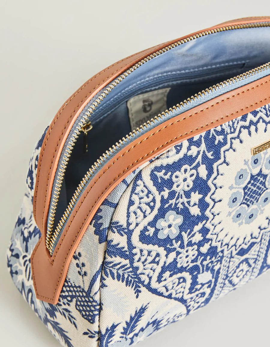 Spartina 449 - Large Zip Cosmetic Bag Peeples Song Park Palms (Add-On)