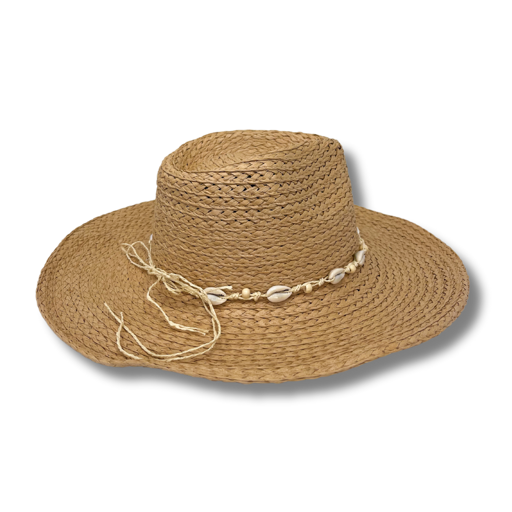 Beachly - Swell Shells Beach Hat - Natural (Add-On)