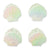 4pk Beach Towel Clips - Iridescent Seashell