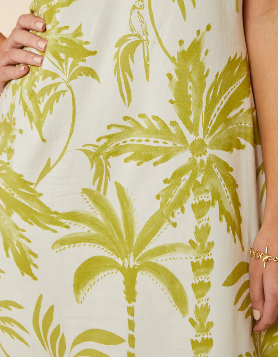 Spartina 449 - Madolyn Dress Southern Resort Palms Green (Add-On)