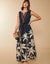 Spartina 449 - Keila Midi Dress Southern Resort Palms Black (Add-On)