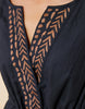 Spartina 449 - Keila Midi Dress Southern Resort Palms Black
