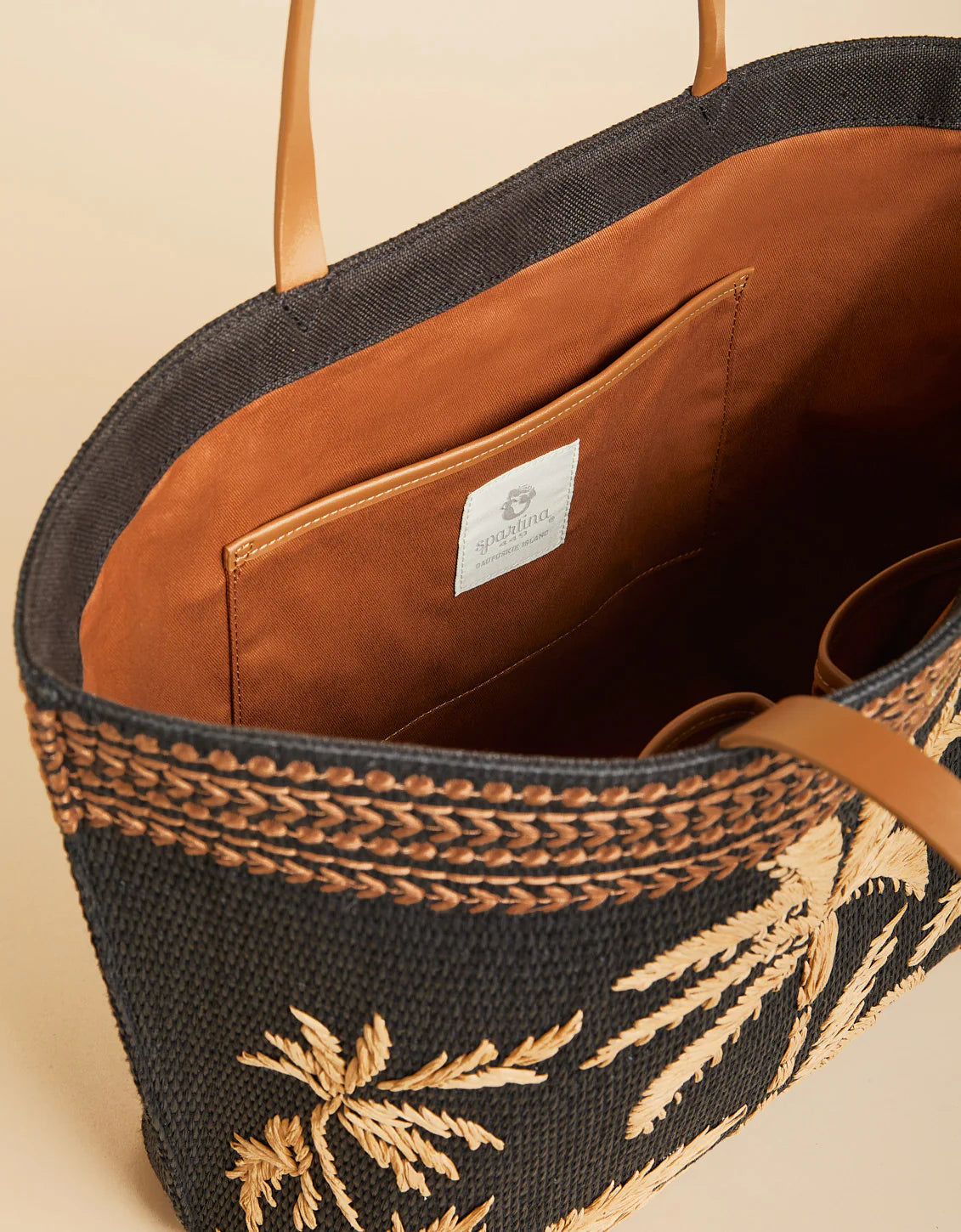 Spartina 449 - Beach Tote Raffia Palms (Add-On)