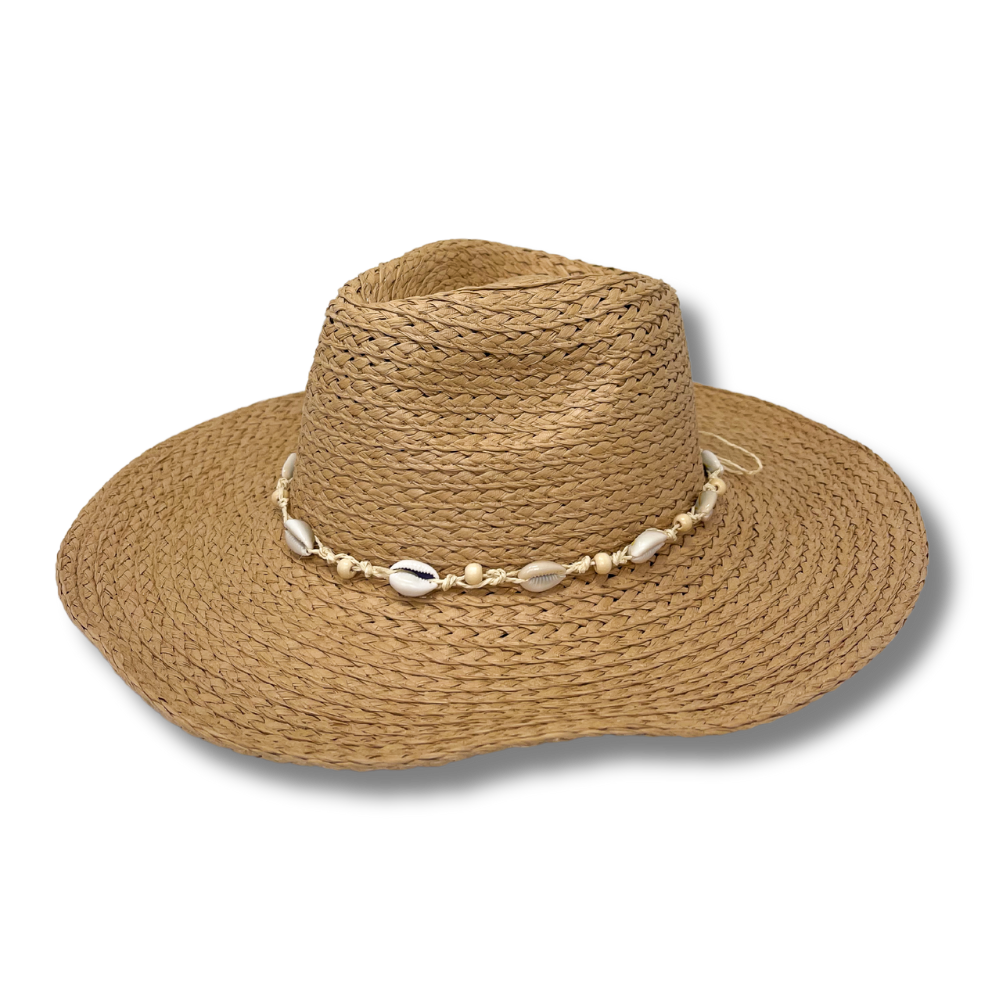 Beachly - Swell Shells Beach Hat - Natural (Add-On)