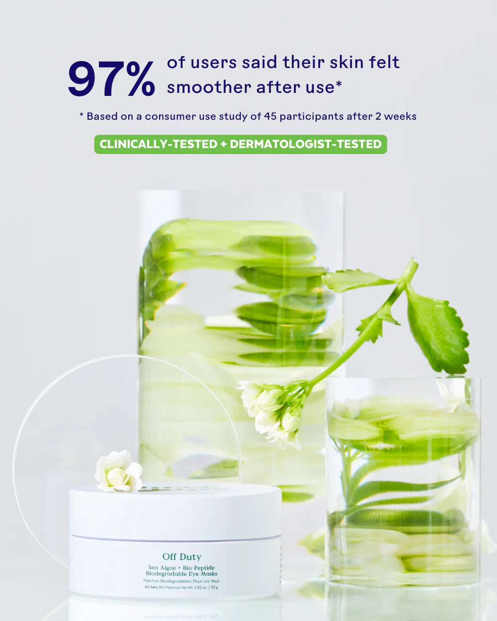 Three Ships - OffDuty™ Sea Algae + Bio-Peptide Smoothing Biodegradable Eye Masks