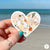 25 Sweetpeas - Seashell Lover Heart Sitcker