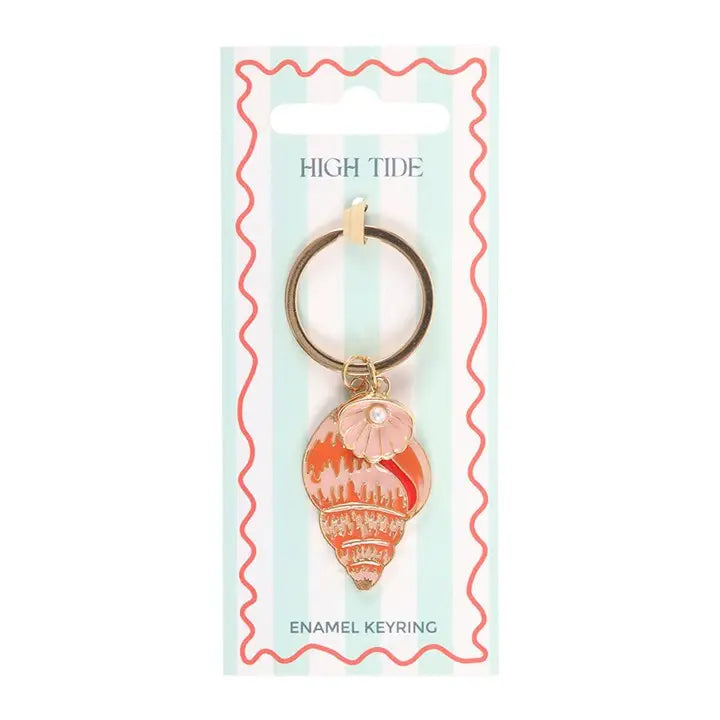 Something Different - High Tide Beachy Coastal Shell Keyring