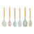 6pc Beechwood & Silicone Utensil Set