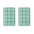 2pk Printed Lid/Cube Ice Tray - Daisy