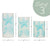 Seashells Nautical Blue 6 Inch Flameless Candles Set of 3