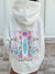 Detailed Surfboard Embroidered Hoodie -  Seashell Ivory