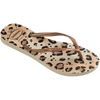 Havaianas - Women's Slim Animal Print Flip Flops - Beige