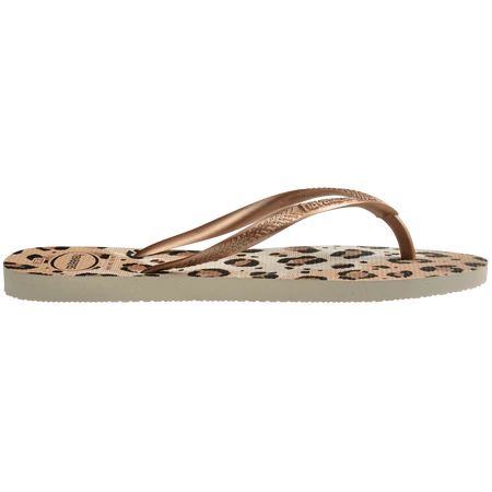 Havaianas - Women's Slim Animal Print Flip Flops - Beige (Add-On)