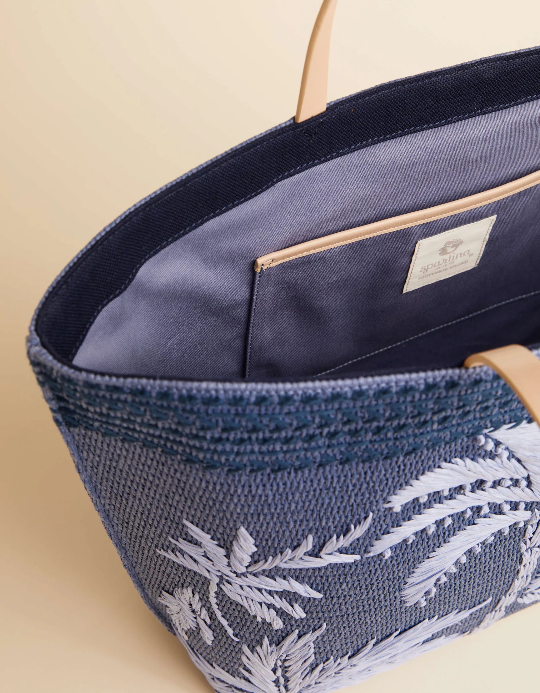 Spartina 449 - Beach Tote Ogeechee Blue Palm (Add-On)