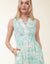Spartina 449 - Lilyana Midi Dress Enclave Palm Scene Aqua Haze (Add-On)