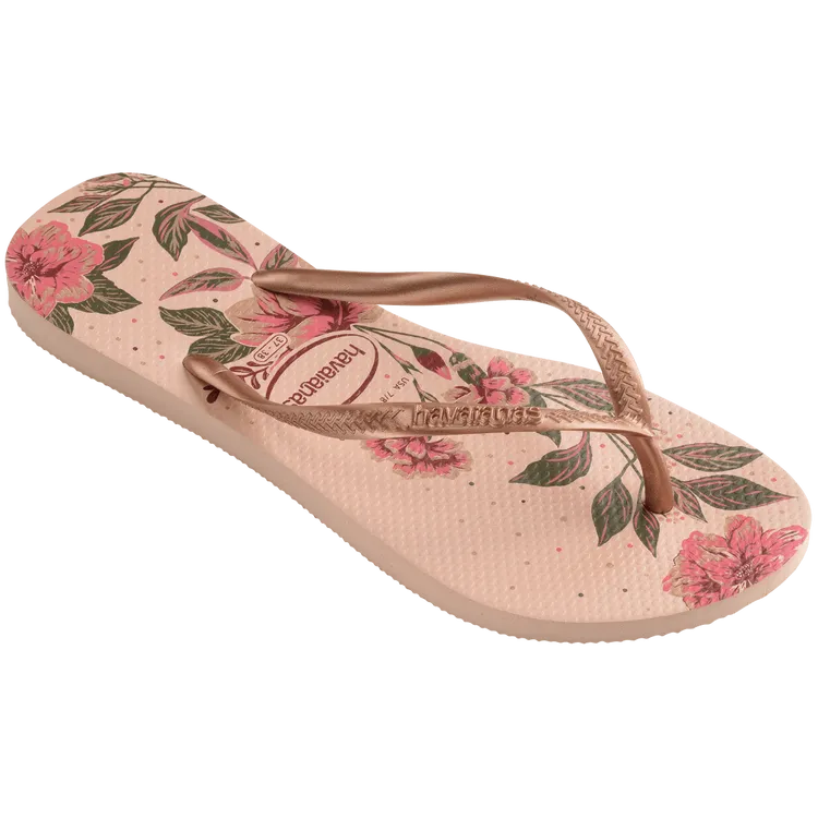 Havaianas - Slim Organic Flip Flops - Ballet Rose/Golden Blush (Add-On)