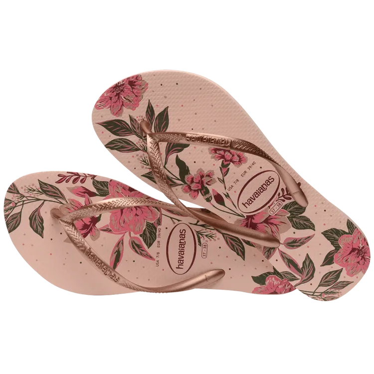 Havaianas - Slim Organic Flip Flops - Ballet Rose/Golden Blush (Add-On)