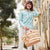 Spartina 449 - Nora Half-Zip Top Enclave Palm Scene Aqua Haze (Add-On)