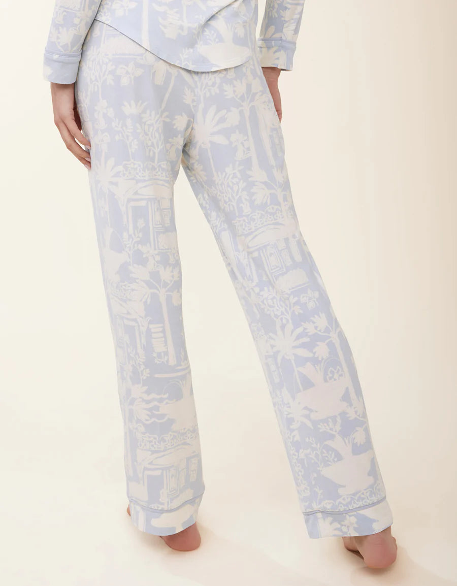 Spartina 449 - Pajama Pant Palm Scene Blue (Add-On)