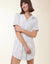 Spartina 449 - Pajama Short Sleeve Sleep Shirt Palm Scene Blue