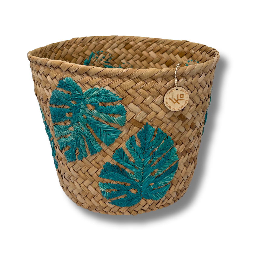 Beachly - Monstera Planter Basket - Seagrass (Add-On)