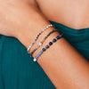 Lotus & Luna - Wisdom 2mm Metal Accent Healing Bracelet