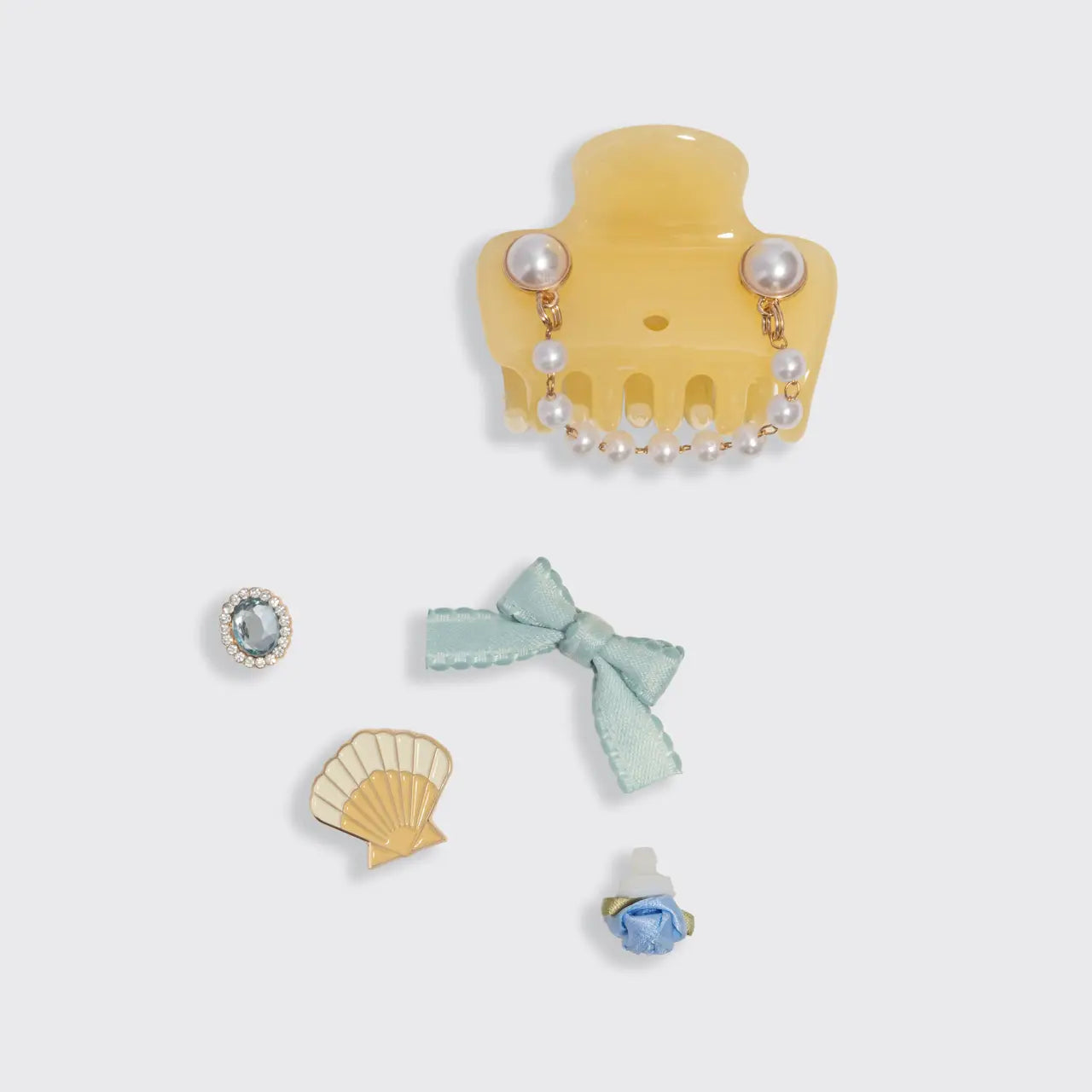 Kitsch - Kitschpop™ Cloud Clip 7pc Set Coastal Cottage - Butter Yellow
