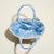 Raffia Bag with Scarf Handles