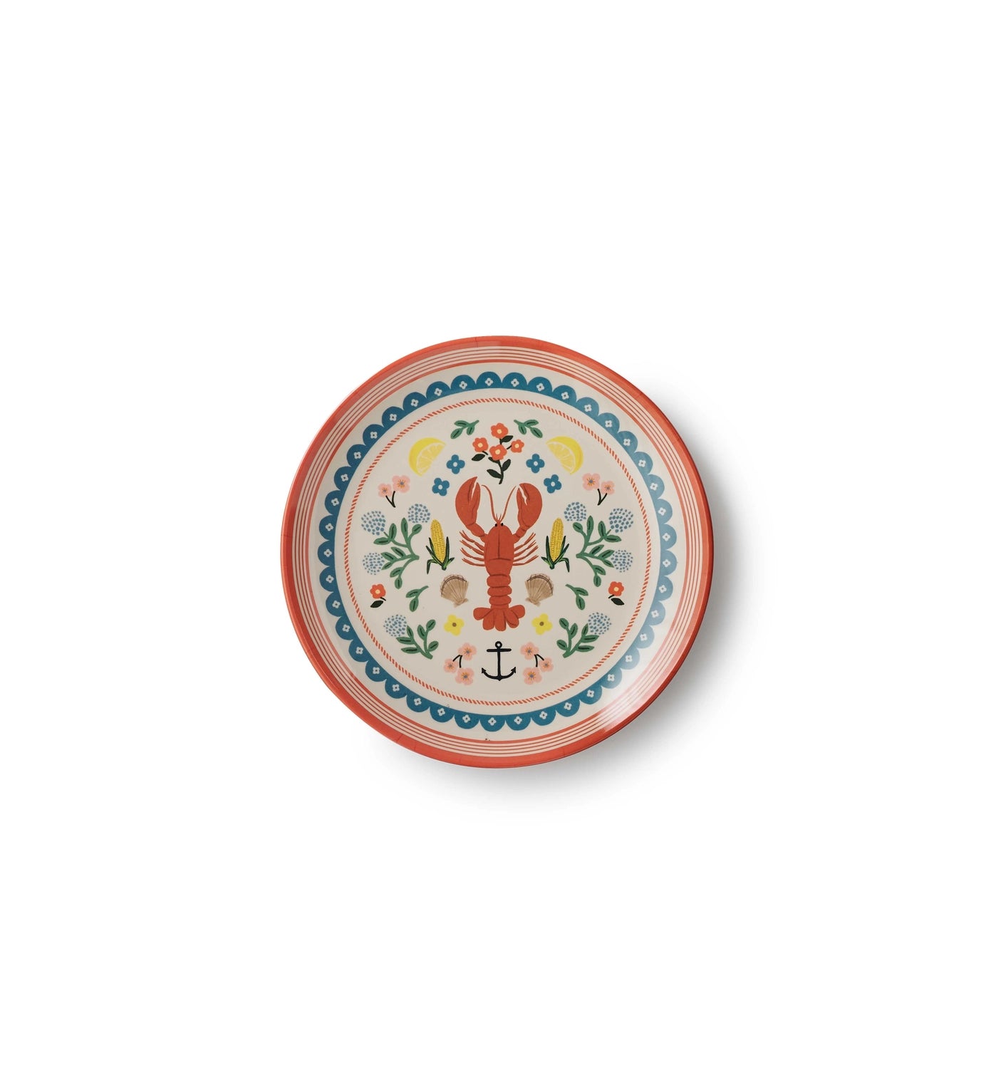 Rifle Paper Co. - Seaside Melamine Dessert Plate Set of 4