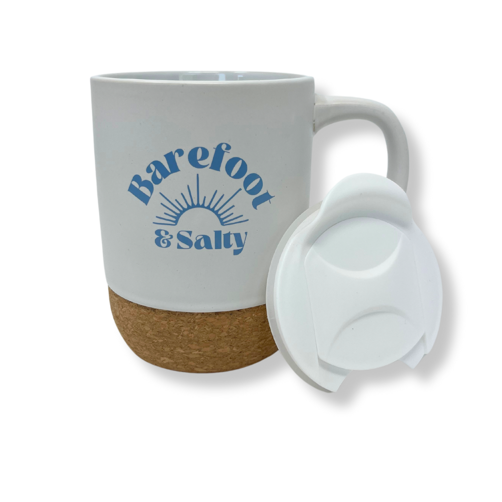 Beachly - Barefoot & Salty Cork Bottom Mug (Add-On)