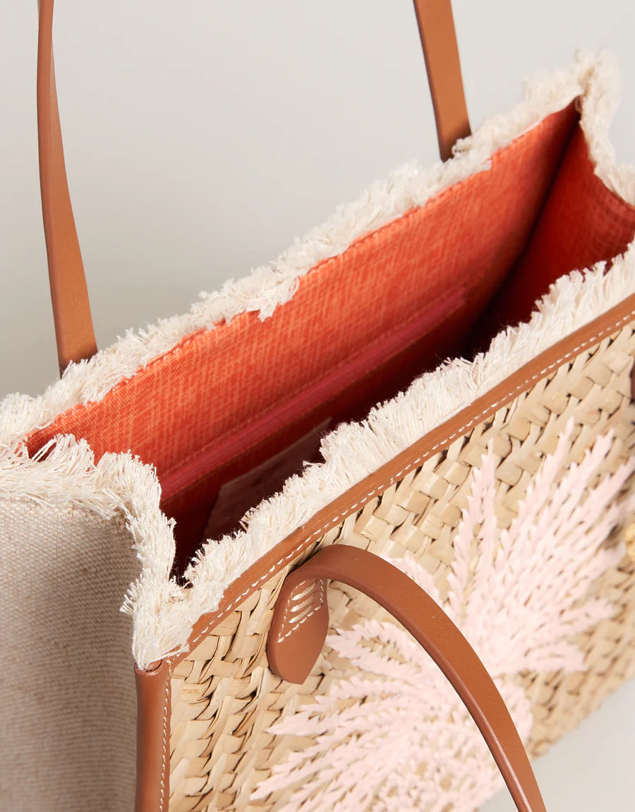 Spartina 449 - Straw Pineapple Box Tote Natural (Add-On)
