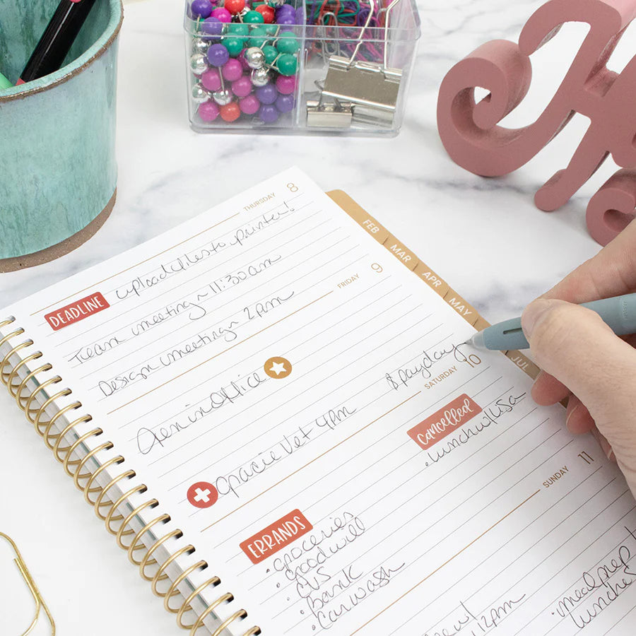 Bloom - 2026 Soft Cover Planner, 5.5" x 8.25", Checkered