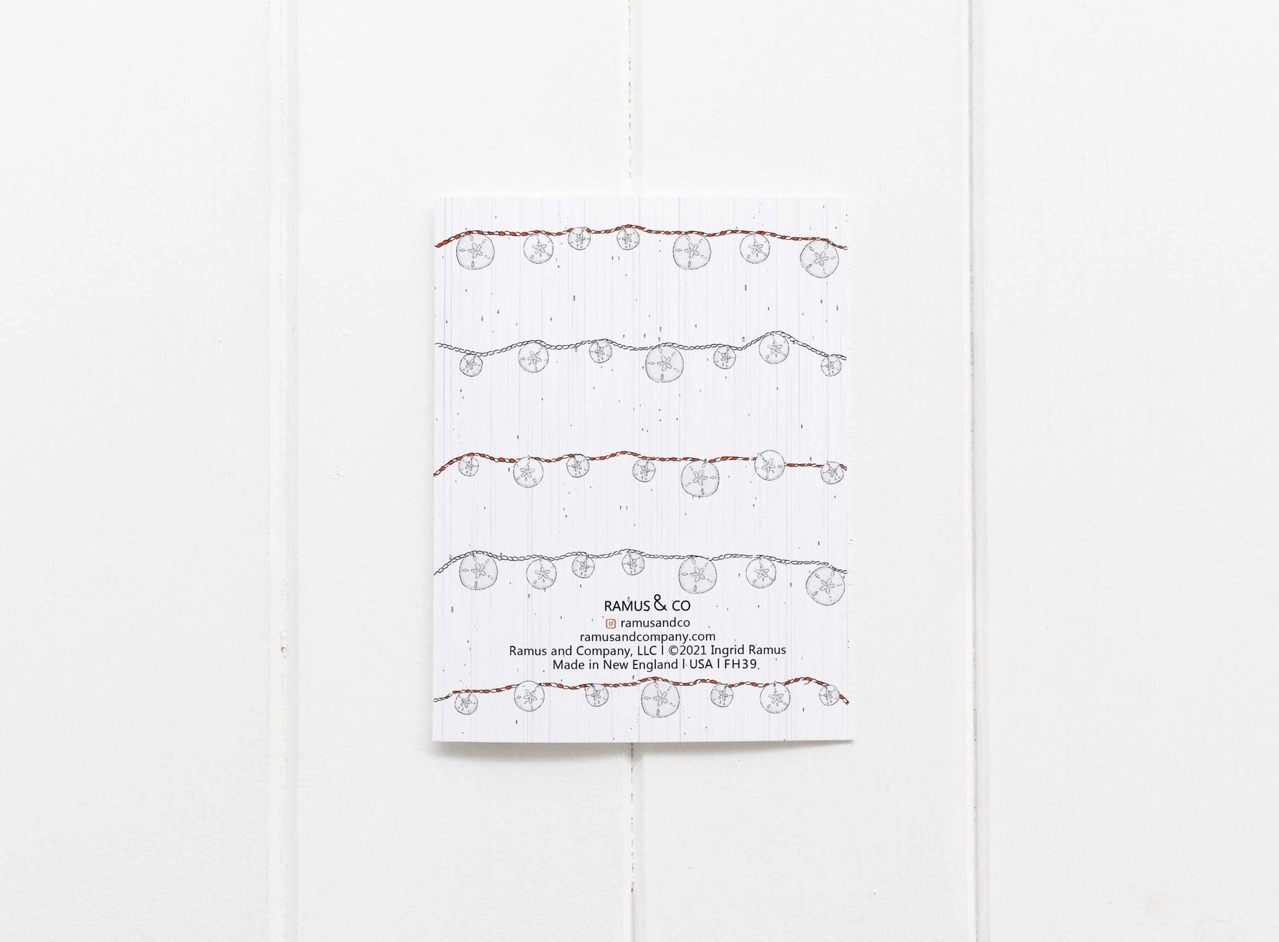 Ramus & Co. - Happy Holidays Sand Dollar Greeting Card