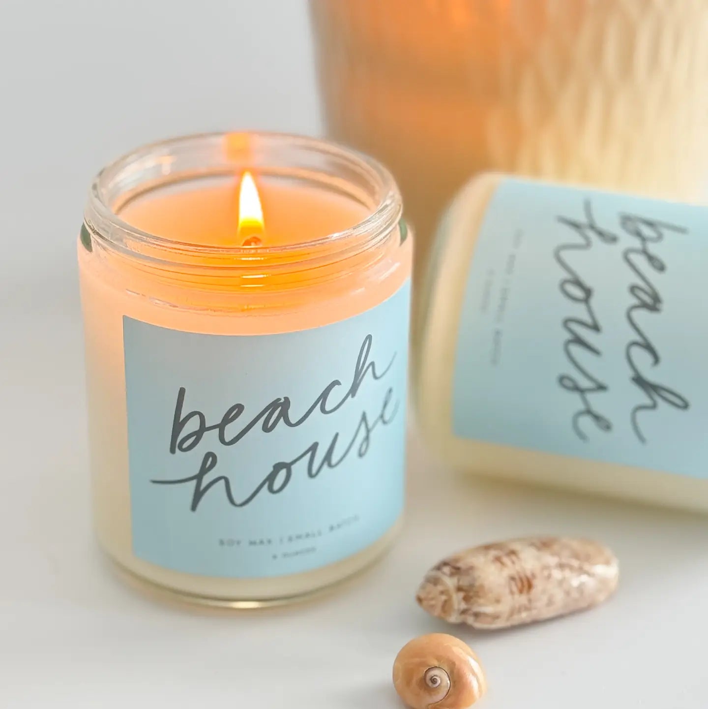 Poured Goods - Beach House Candle | Coconut + Vanilla