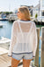 Coastal Anchor Lightweight Knit Cardigan – Ivory