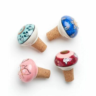 Mosaic Hand-Painted Wine Stopper (Assorted)