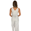 Beachly - Palms and Stripes Jumpsuit - Dune