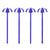 Slant Collections - Acrylic Stir Sticks - Beach Umbrella - Set of 4