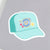 Aqua Trucker Hat Decal Sticker