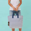 RockFlowerPaper - Bateau Stripe Navy Carryall (Add-On)