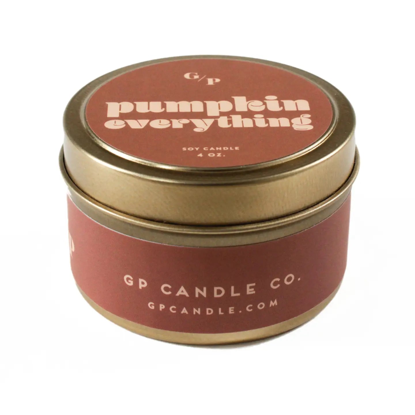 GP Candle Co. - Pumpkin Everything Just Because 4 oz. Candle Tin