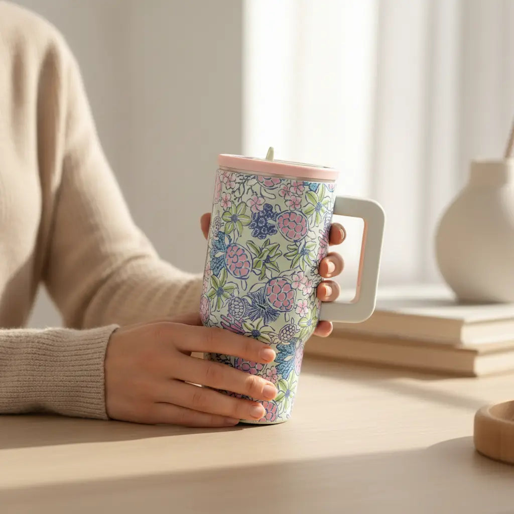 The Darling Effect - 20 oz Lifestyle Flip Straw Tumbler–Coastal Cove