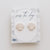 White Shell Clay Studs