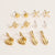 Tropical and Beach Earring Set - 18K Gold Dipped