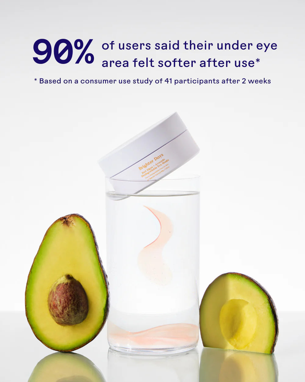 Three Ships - Brighter Days Red Algae + Avocado Biodegradable Eye Masks