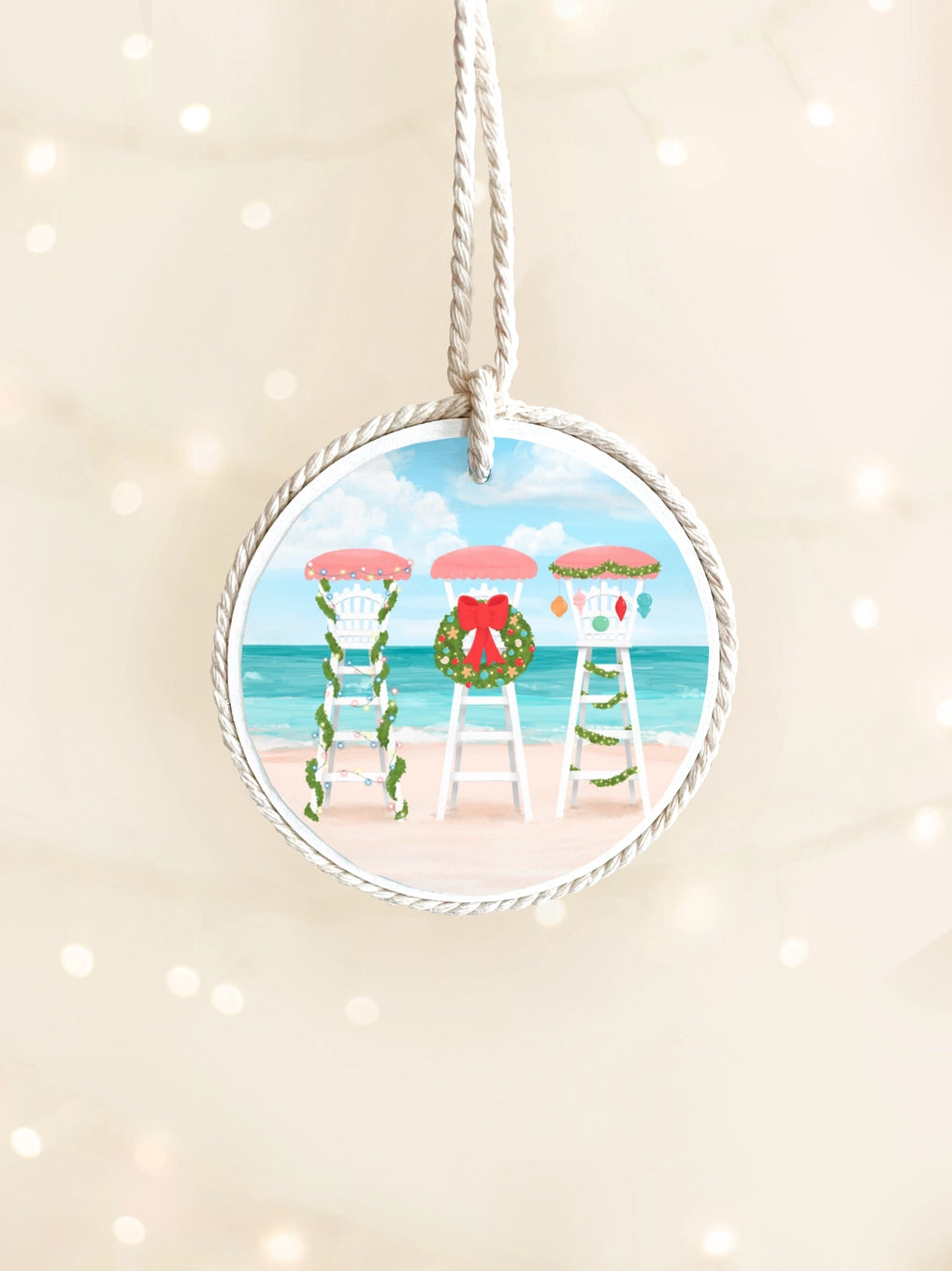 25 Sweetpeas - Deck the Chairs Christmas Ornament